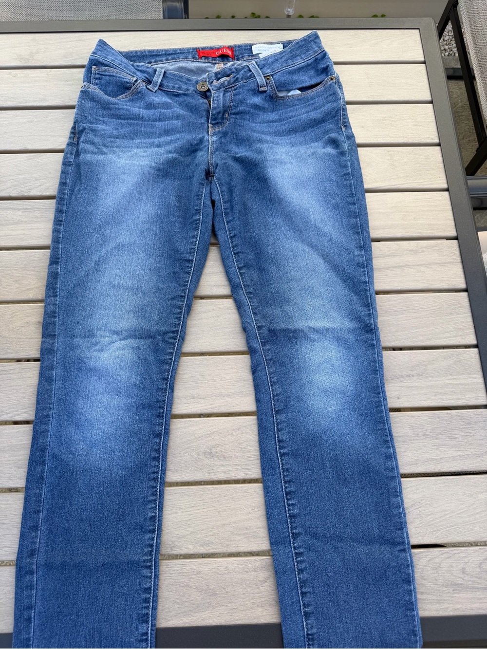 Guess Skinny Vintage 90’s Jeans in Medium Blue Wash